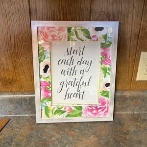 12 X 15 Encouraging art pink and white 3166
